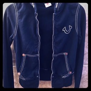 True Religion Logo Zip Hoodie